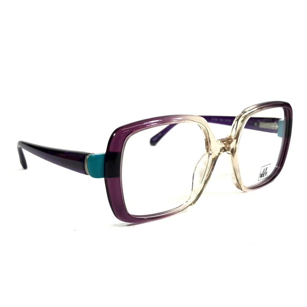 J. F. Rey Eyeglasses Frames JF1548 7824 Purple Fade Square Full Rim 51-18-138